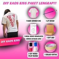 | Immediately SEND DIY Initial kiss t-shirt | Diy Kiss T-Shirt 1 Set Boyfriend Girlfriend Couple | K