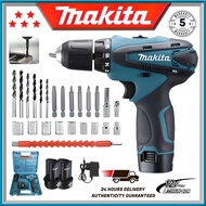 ♗Makita DF330 cordless drill 2 lithium batteries 2 functions multifunctional high power electric screwdriver✱