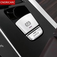 CNORICARC Chrome ABS Electronic Handbrake AUTO H Button Cover Trim Decals For BMW 5 series G38 G30 2
