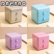 Dabaobao Mini Drawer Storage Box 3 Tier Desk Organizers Skincare Stationery Jewelry Organiser Office Home Living Room