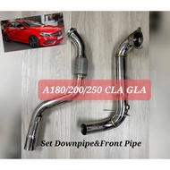 Mercedes Benz A180 A200 A250 Extractor Downpipe / Front Pipe Exhaust Stainless Steel W176