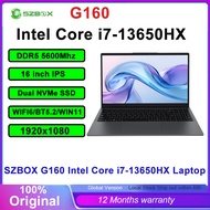 SZBOX G160 16inch IPS 1920x1280 ​​​​​​​13th Intel Core i7-13650HX DDR5 5600Mhz WIFI BT Windows Offic