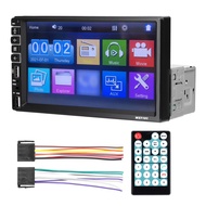 รถสเตอริโอ7นิ้วจอ LCD ทัชสกรีน,เครื่องเล่น BT MP5วิทยุ FM ในรถยนต์รองรับ Tf/usb/ AUX-IN เชื่อมต่อโทรศัพท์มือถือโทรแบบแฮนด์ฟรีภาพย้อนกลับพวงมาลัยควบคุม