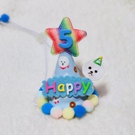 Birthday star 生日之星 寵物生日帽 比熊 bichon