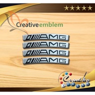 Amg Emblem Embossed Sticker
