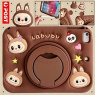 3D Labubu Rotate Soft Kids Handle Case Silicone Cover For Samsung Galaxy Tab A 8.0 2019 A7 A8 A9 A9+