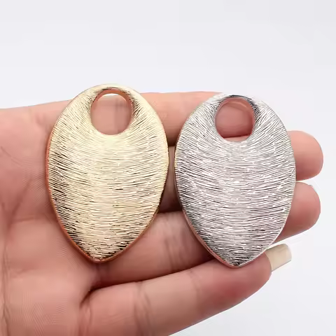 WYSIWYG 2pcs 62x42mm 2 Colors Antique Silver Color Kc Gold Color Large Inverted Water Drop Pendant F