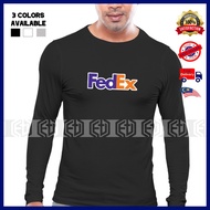 FedEx Express Long Sleeve T-Shirt Courier Delivery Driver Rider Uniform T Shirt Tshirt Baju Murah Sa