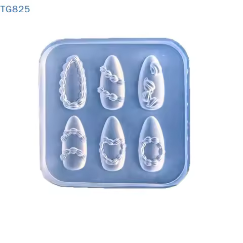 【AN】【AN】Cake Cream 3D Silicone Carving Jewelry Nail Mold DIY Design Nail Art Nails Decorations Templ