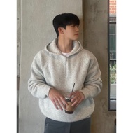 turtleneck half zip sweater sweater turtleneck zipper Street Wear Half Zipper Hooded Sweater