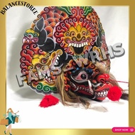 Barongan Telon Vip Size 22 Full Wood Barongan Caplokan Kayu Red Fire Kd 98