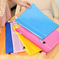 A4 and B5 Document File Folder with Zipper Plastic Mesh Folder