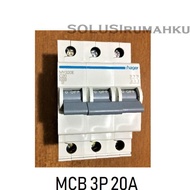 NS MCB 3 PHASE HAGER 20A / SIKRING 3 PAS 20 AMPERE / MCB 3P 20 A