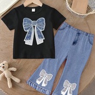 Spring And Summer Young Girl Casual Fashion Creative Personalized Refreshing Minimalist Shiny Bow De