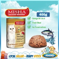 POODEE MISHA 400g Wet Canned Cat Food (Tuna)