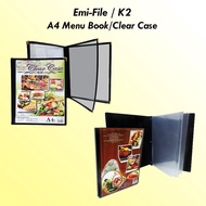 Emi-File/K2- A4 Menu Book/A4 Clear Case
