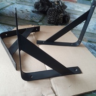 SIKU Thick Iron Wall Elbow Shelf Holder 20cm x 40cm