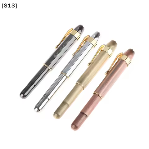 3062 Unique Antique Brass Pocket Roller Ball Pen Short Portable Ball Pens Gift Office School Station