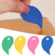 5Pcs Durable Plastic Unpacking Tool Mini Colorful Box Opener Portable Letter Paper Cutting Supplies Carry-on Case Keychain Slicer