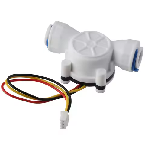 3/8" Quick Connect Water Flow Sensor Food-Grade Switch Hall Effect Flowmeter Fluid Meter Counter 0.3