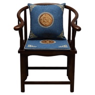 New Chinese-style cushions, cushions, pillows, mahogany sofa cushions, non-slip sponge round-backed chairs, solid wood chairs, plush chairs, dining chairs