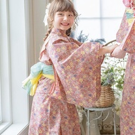 日本 Catherine Cottage - 夢幻2way純棉兵兒帶浴衣(可當洋裝)-復古小花-粉紅