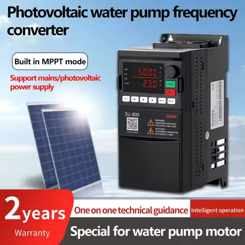 2.2kw off Grid Inverter Dc to Ac380 v MPPT Function Vfd Solar Water Pump Inverter Solar Inverter Hyb