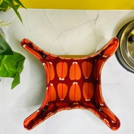 烏魚子圖案收納盤 台灣布