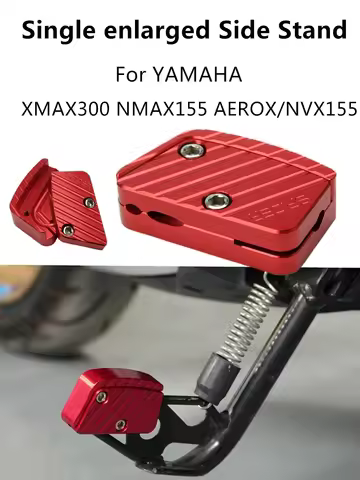 Motorcycle Modification Single Side Stand Anti Slip Enlarged For XMAX300 NMAX155 AEROX/NVX155 xmax 3