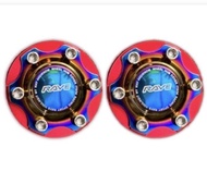 ฝาครอบดุมล้อ ไทเท105-106 mm Set 1 คู่ Dmax Chev Vigo Revo Ford Triton ล้อหน้า-หลัง