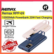 REMAX RPP-69 Powerbank Fast Charging Power Bank With Cable PD Powerbank 20W Fast Charging Powerbank 