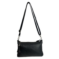 Pre-loved Omar Sharif black sling bag with flaws