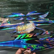 Tiger sticker, honda tiger motorbike striping, modified tiger striping, tiger sticker decal