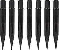 Plastic Ground Spikes 10pcs Solar Light Stakes, Plastic Reinforced Ground Spikes Replacement Solar T