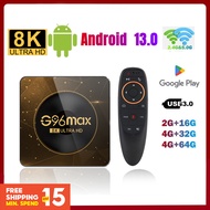 2023 Android 13 G96 MAX A13 Cortex-A53 Smart TV Box 4G 64GB 32G 8K Dual Wifi 2.4G 5G BT 8.0 Media Player TV BOX Set Top Box