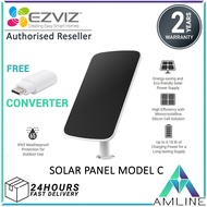 EZVIZ SOLAR Charging Panel -C Compatible For CB3 BC1C HB8 CB8 BC1 B1/B2/B3 Battery Powered Security 