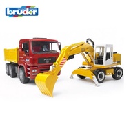 Bruder Man TGA Construction Truck and Liebherr Excavator 02751