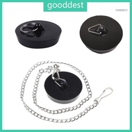 GOO Tub Stopper Silicone Drain Stopper with Ring for Bathroom Bathtub Laundry