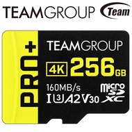 TEAM Group PRO+MicroSDXC 256GB 256G UHS-I U3 A2 V30 Memory Card Micro SD Card