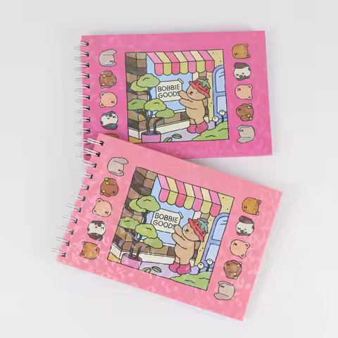 1/2PcsAdult Coloring Book with Cute Animal & Bobbie Good Store Scenes - Relax Art Relax Gift for Hol