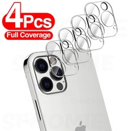 【cw】 4Pcs Full Cover Camera Lens Protector on For iPhone 14 13 12 11 Tempered Glass For iPhone 11 12 13 Pro Max XR X Camera Protector