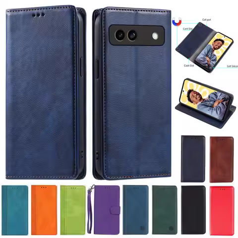 Pixel 8/8Pro/8A Case For Google Pixel 8 Pro Case Wallet Book Leather Cover For Google Pixel 8A Case 