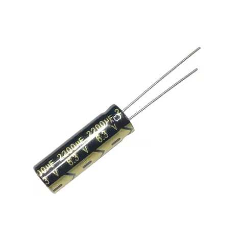 6.3v2200UF 8x24mm Aluminum Electrolytic Capacitors 6.3v 2200UF 2200mf 2200MFD 2200uf6.3v 2200mf6.3v 