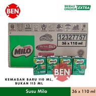 Susu Milo 115ml 115 ml 1 Dus 36 Kotak Pcs - Coklat Kecil Grosir Murah