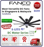 FANCO E-LITE 72 CEILING FAN LED LIGHT KIT  REMOTE  YEAR END PROMOTION  FREE DELIVERY  SINGAPORE Warranty