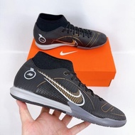 Sepatu Futsal Nike Mercurial Superfly 8 Academy Black Gold