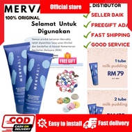 [ORIGINAL HQ] MERVABLY MILK PUDDING SCRUB MUKA UNTUK KASAR WHITEHEAD BLACKHEAD EXFOLIATOR NIACINAMID