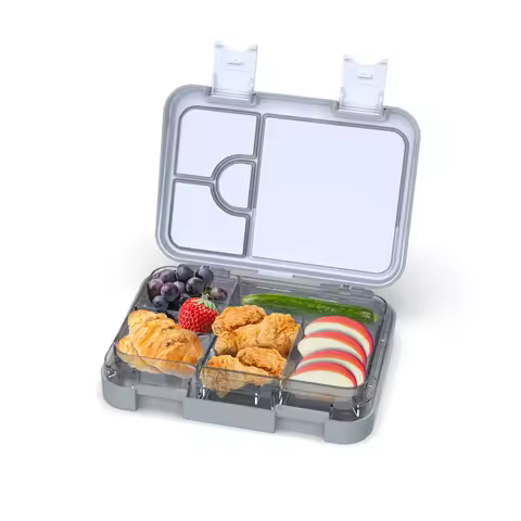 Bento Lunch Box for Kids: Mermaid Bento Boxes 4 or 6 Compartment Toddler Bento Containers for Daycar