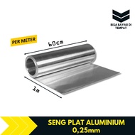 Seng Plat Aluminium Meteran Tebal 025mm TBA1235