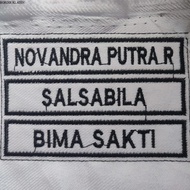 Custom Embroidery Name Bet Computer Embroidery URBAN SERIES 521 Neat Stitching Size 1.8x8.5cm Unifor